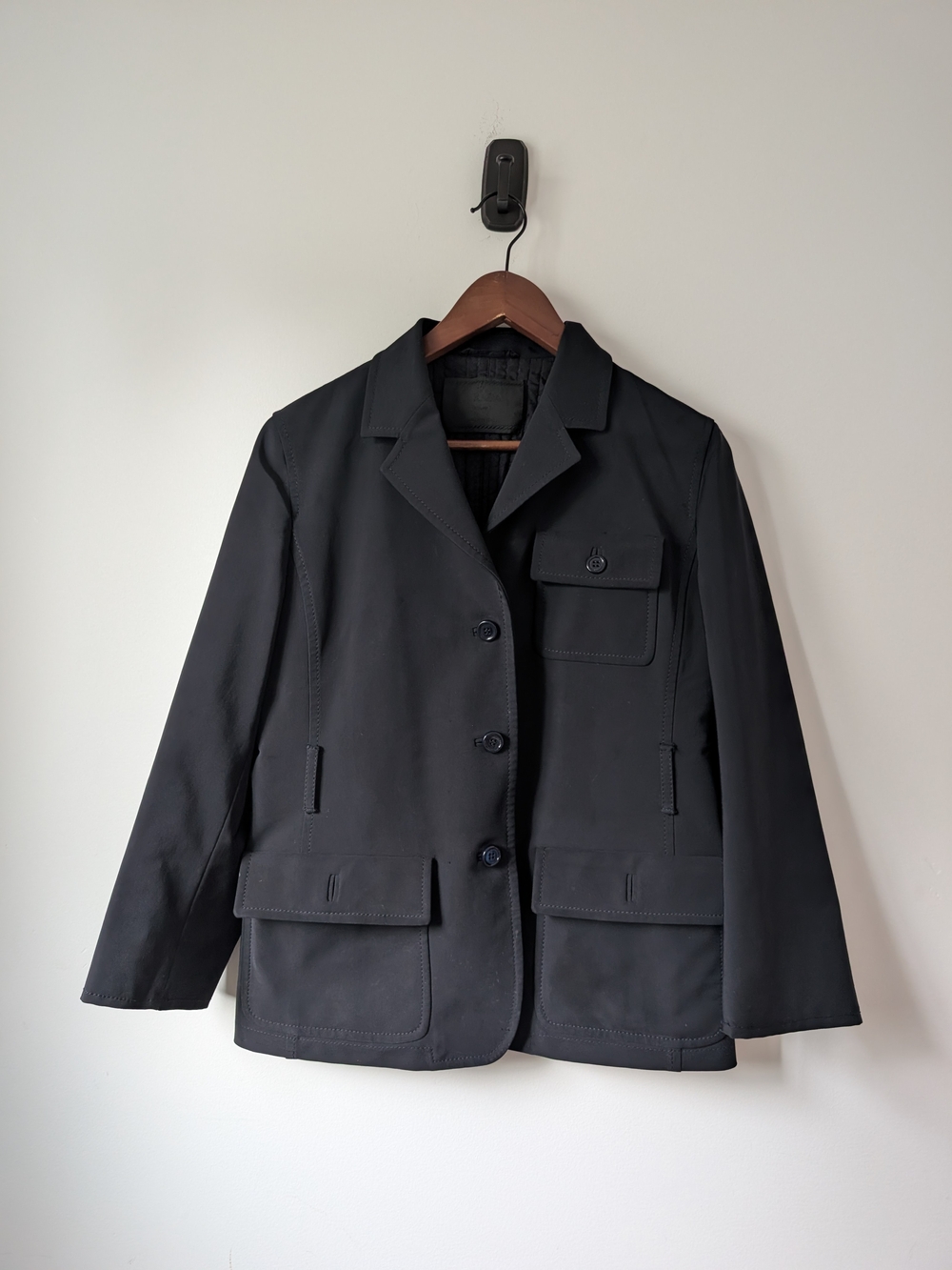 Prada Black Utility Blazer Jacket